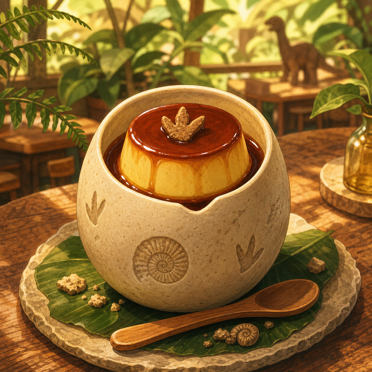 たまご石プリン